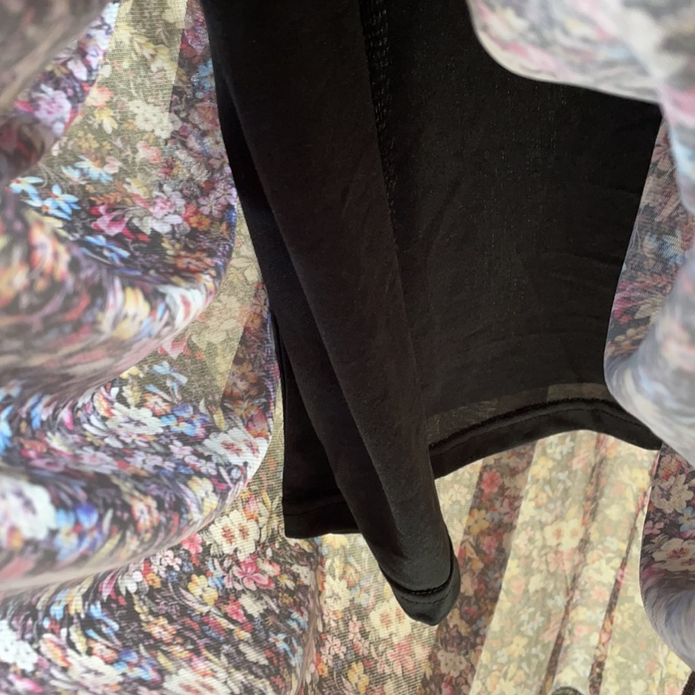 GORGEOUS floral midi dress mesh sheer - Picture 6 of 9